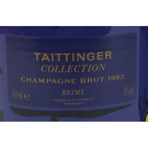 87 - Boxed 75cl bottle of 1983 Taittinger Vieira Da Silva champagne from the artist series collection