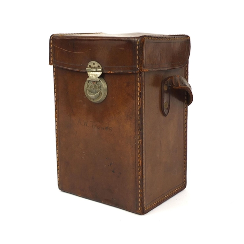 136 - Kodak No.1 Panoram model D camera, No.19116, together with leather carrying case, 19cm high