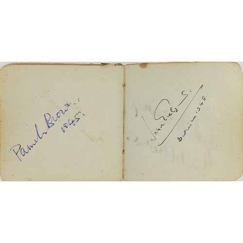 163 - Military interest autograph album including film stars and members of the Guinea Pig Club, the album... 