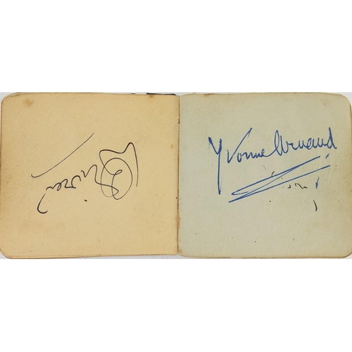 163 - Military interest autograph album including film stars and members of the Guinea Pig Club, the album... 