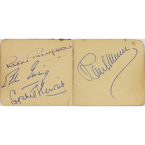 163 - Military interest autograph album including film stars and members of the Guinea Pig Club, the album... 