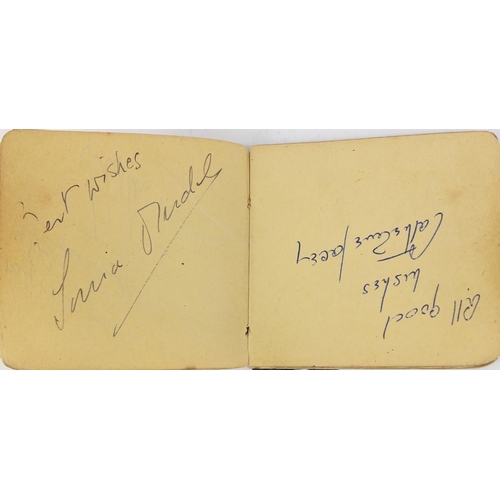 163 - Military interest autograph album including film stars and members of the Guinea Pig Club, the album... 