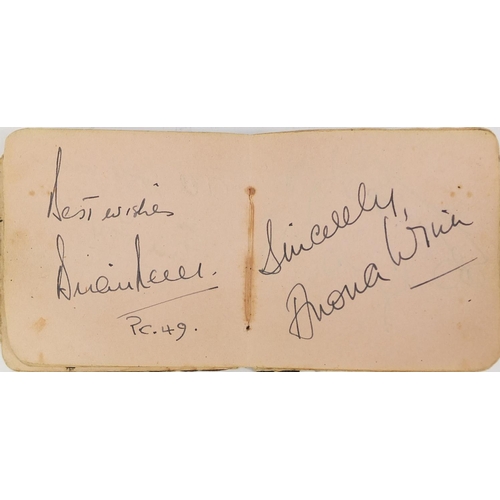 163 - Military interest autograph album including film stars and members of the Guinea Pig Club, the album... 