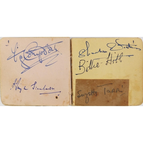 163 - Military interest autograph album including film stars and members of the Guinea Pig Club, the album... 