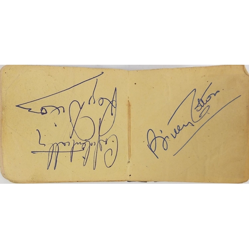 163 - Military interest autograph album including film stars and members of the Guinea Pig Club, the album... 