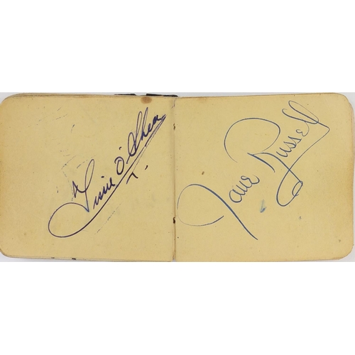 163 - Military interest autograph album including film stars and members of the Guinea Pig Club, the album... 