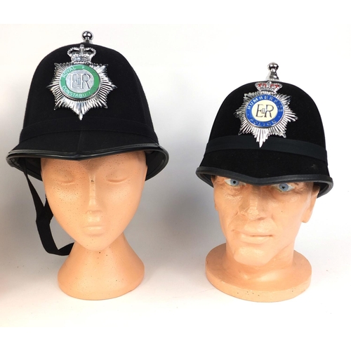 325 - Group of three vintage police Ball top helmets, comprising Humberside Police, Royal Parks Constabula... 