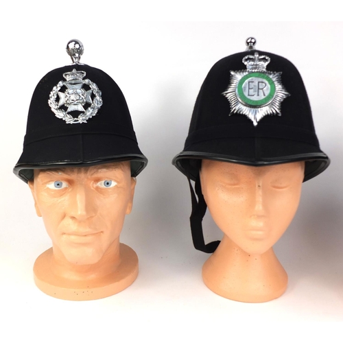 325 - Group of three vintage police Ball top helmets, comprising Humberside Police, Royal Parks Constabula... 