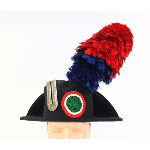 339 - Vintage Italian Police Banda Carabinieri Lucerna hat, 41cm wide