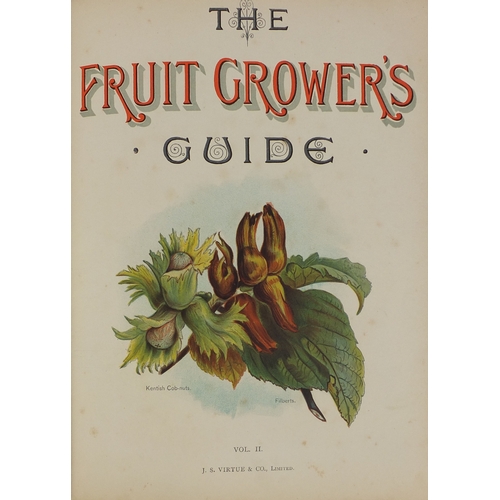 183 - The Fruit Growers Guide - Five hardback books, volumes one, two, three, four and five, with coloured... 