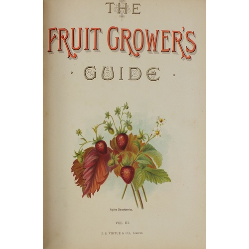 183 - The Fruit Growers Guide - Five hardback books, volumes one, two, three, four and five, with coloured... 