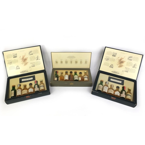 2285 - Three boxed sets of classic Malt Whiskeys miniatures