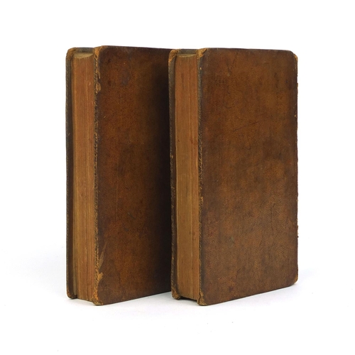 187 - The Guardian by Sir Richard Steel - Two leather bound hardback books, Volume The First and Volume Th... 