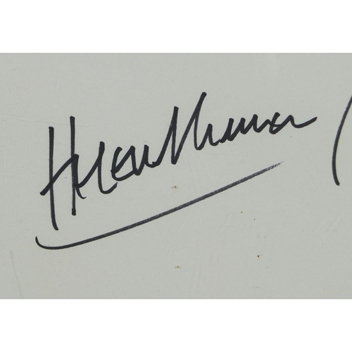 149 - Dame Helen Mirren signed ink self portrait, (PROVENANCE: Obtained by the vendor direct from her US a... 