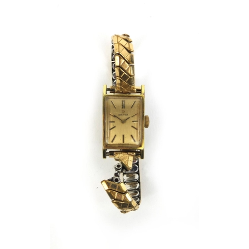 871 - Ladies vintage Omega wristwatch, No.27291733 to the movement