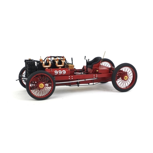 2326 - Boxed Exoto 1902 Ford '999' die cast model, scale 1:18, from the collection of Henry Ford, 21cm in l... 