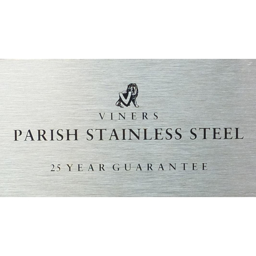 2183 - Viner's six place canteen of Parish stainless steel cutlery