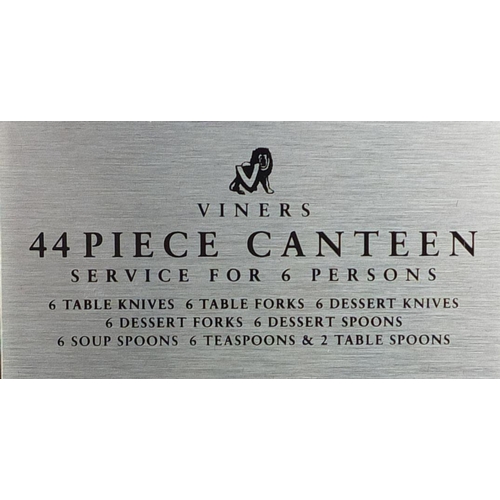 2183 - Viner's six place canteen of Parish stainless steel cutlery