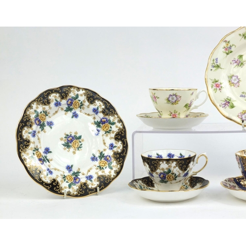 2176 - Group of three Royal Albert Trios from one hundred years of Royal Albert collection, comprising 1900... 