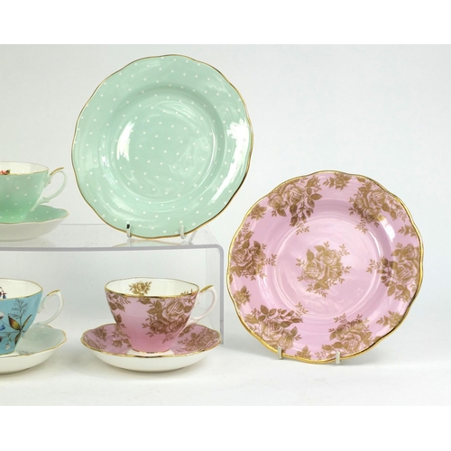 2177 - Group of three Royal Albert Trios from one hundred years of Royal Albert collection, comprising 1930... 