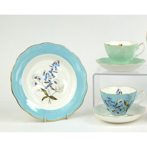 2177 - Group of three Royal Albert Trios from one hundred years of Royal Albert collection, comprising 1930... 