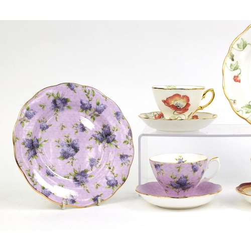 2178 - Group of three Royal Albert Trios from one hundred years of Royal Albert collection, comprising1970'... 