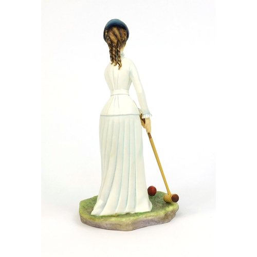 2084 - Boxed Royal Worcester limited edition figurine, Bridget No.112/500, the figure 20cm high