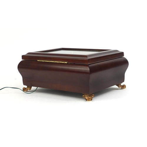 2387 - Boxed gold label collection xylophonium, with animation musical box, 13cm high x 28cm wide x 22cm de... 