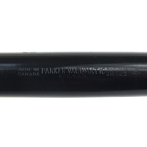 59 - Group of seven vintage Parker fountain pens including three vacumatics, slimfold, televisor junior a... 