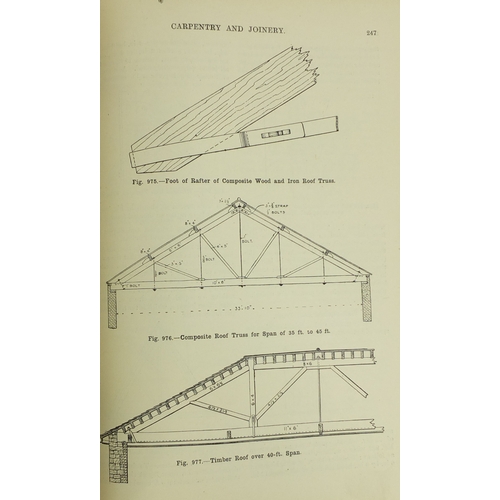 186 - Cassell's Building Construction by Prof Henry Adams - Two leather bound hardback books, one includin... 