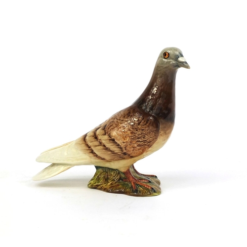 2100 - Beswick hand painted pigeon with three bands, factory marks and No.1383 to the base, 15cm high