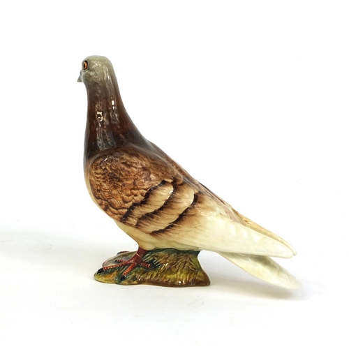 2100 - Beswick hand painted pigeon with three bands, factory marks and No.1383 to the base, 15cm high