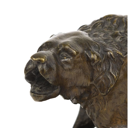 3 - 19th century Bronze study of a bronze Newfoundland dog, after Sir Edwin Landseer, 14cm high