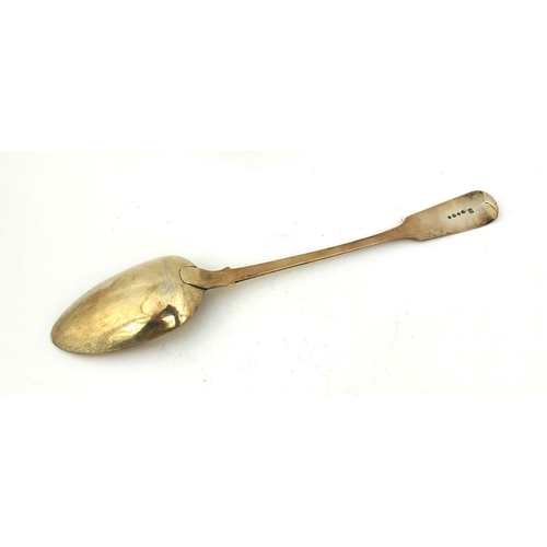 724 - Georgian silver basting spoon I.L H.L C.L London 1832, 30cm long, approximate weight 108.5g