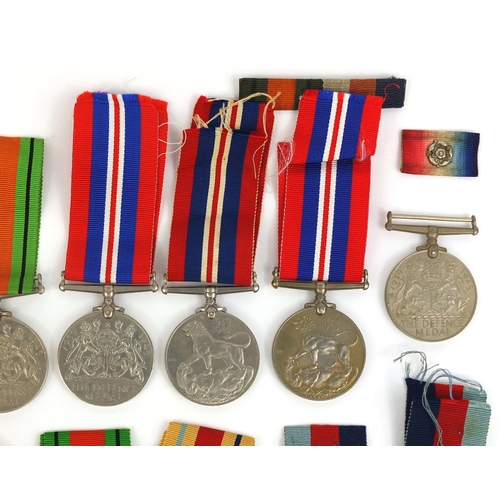 275 - Collection of British Military interest World War II medals including 1939-45 defence medal and the ... 