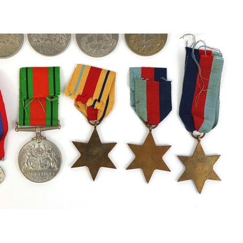 275 - Collection of British Military interest World War II medals including 1939-45 defence medal and the ... 