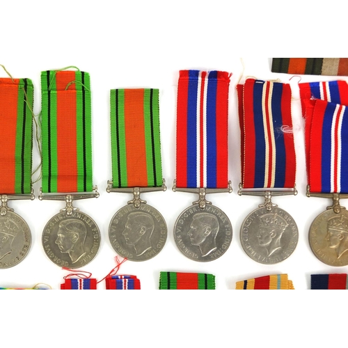 275 - Collection of British Military interest World War II medals including 1939-45 defence medal and the ... 