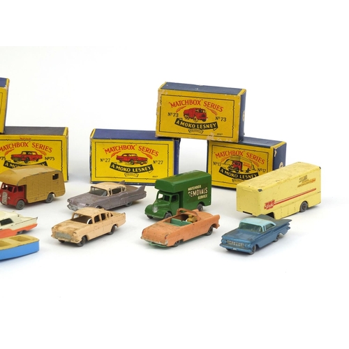 249 - Collection of boxed and unboxed Lesney 'Matchbox' series die cast vehicles including No.17, No.11, N... 