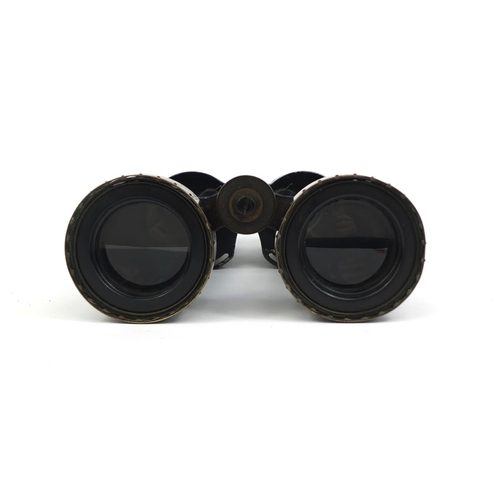 298 - Pair of Military interest Barr & Stroud of Glasgow and London Naval binoculars with rotating extendi... 