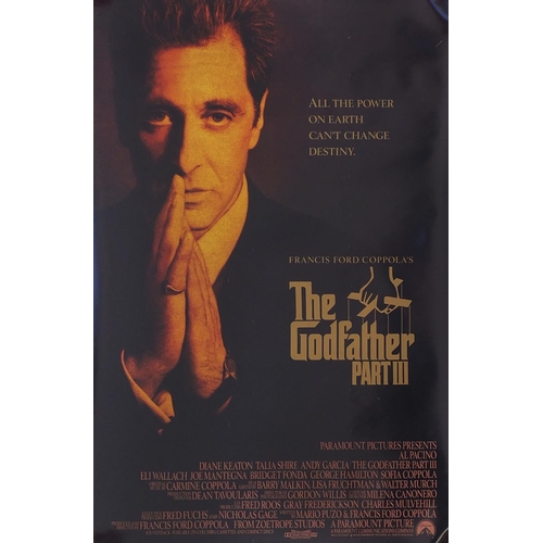 170 - Group of three US one sheet film posters comprising two Godfather Part III and LA Confidential, each... 