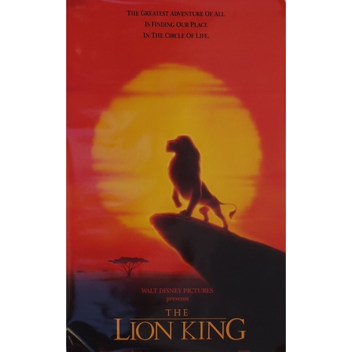 168 - Group of three US one sheet film posters comprising The Lion King, Dirty Dancing and Hook, each appr... 