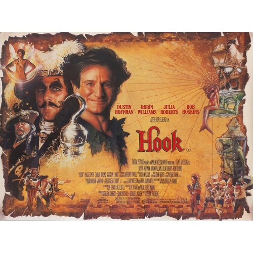 168 - Group of three US one sheet film posters comprising The Lion King, Dirty Dancing and Hook, each appr... 