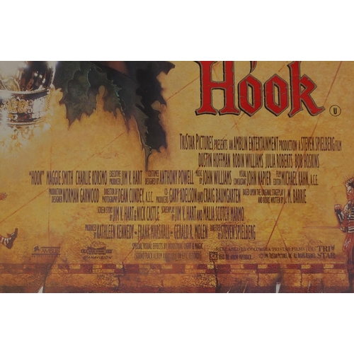 168 - Group of three US one sheet film posters comprising The Lion King, Dirty Dancing and Hook, each appr... 