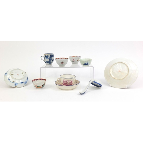 546 - Selection of hand painted Oriental and English porcelain teawares, including cups, saucers and tea b... 