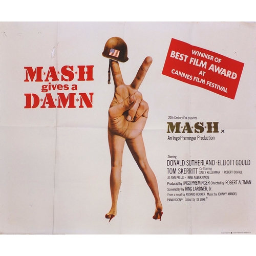 171 - Group of thirteen UK quad film posters including Mash, The Rayman and Terms of Endearment etc, appro... 