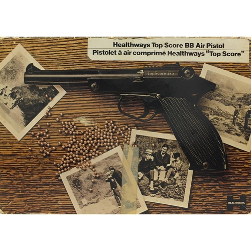 311 - Two vintage healthways topscore BB air pistol including a boxed example, model No.0747885 and No.103... 