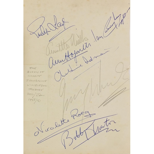 164 - Group of theatrical autographs, black and white photographs and a letter from Deborah Devonshire, th... 