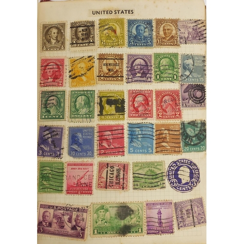 191 - Stamp album containing World stamps including Chinese examples