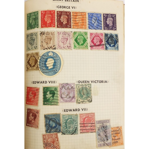 191 - Stamp album containing World stamps including Chinese examples