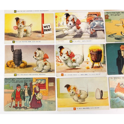 210 - Group of postcards including sailor greetings, novelty cards and comical examples